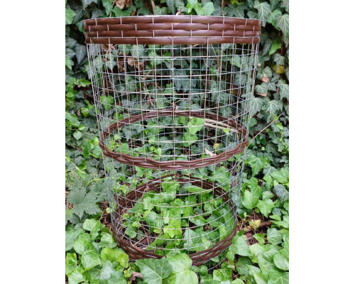 Садовая Ограда-конструктор из ротанга на оцинковой основе 100*100см