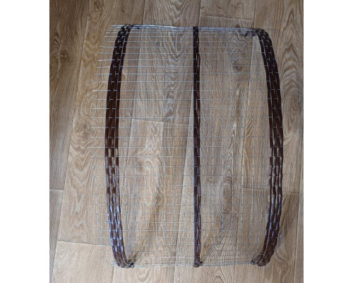 Садовая Ограда-конструктор из ротанга на оцинковой основе 100*33см