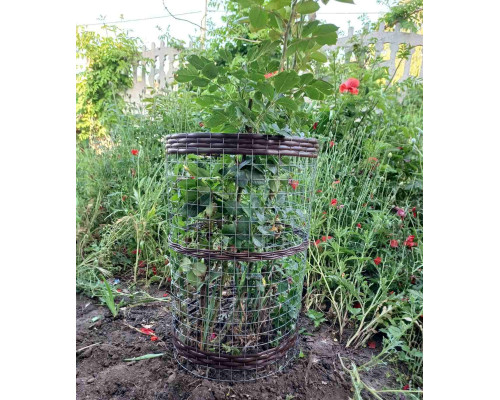 Садовая Ограда-конструктор из ротанга на оцинковой основе 100*100см